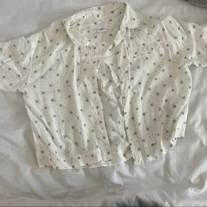 Urban Outfitters cropped button up